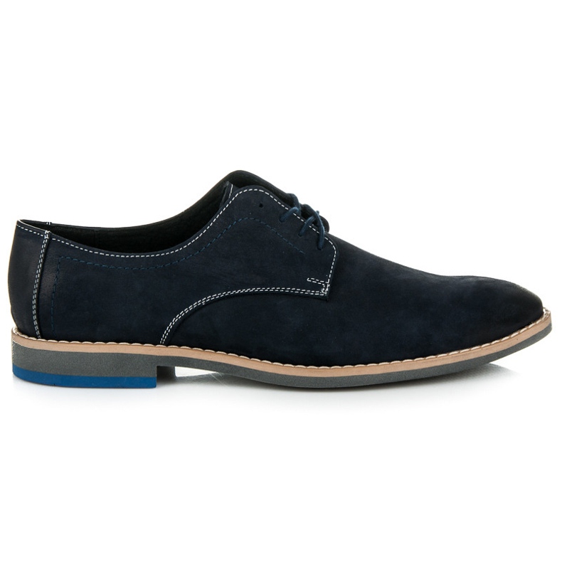 Lucca Zapatos de cuero azul
