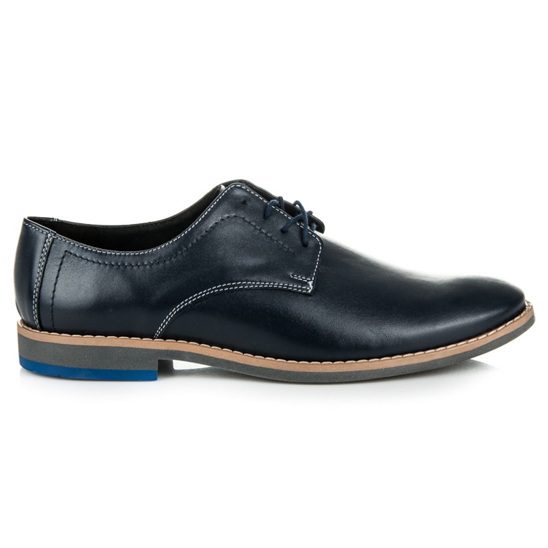 Lucca Zapatos de cuero azul