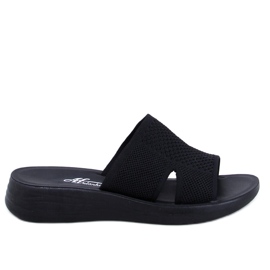 Herves Chanclas caladas suaves negras negro