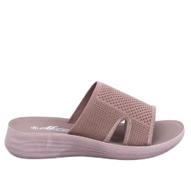 Pantuflas caladas suaves Herves Khaki beige