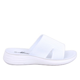 Herves Pantuflas caladas suaves blancas blanco