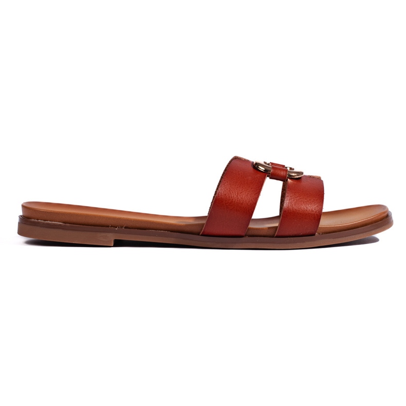 Chanclas de mujer marrones de Sergio Leone marrón