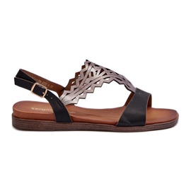 Sandalias Planas Mujer Sergio Leone SK070H Negro