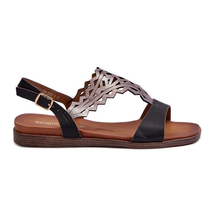 Sandalias Planas Mujer Sergio Leone SK070H Negro Sandalias Planas Mujer Sergio Leone SK070H Negro