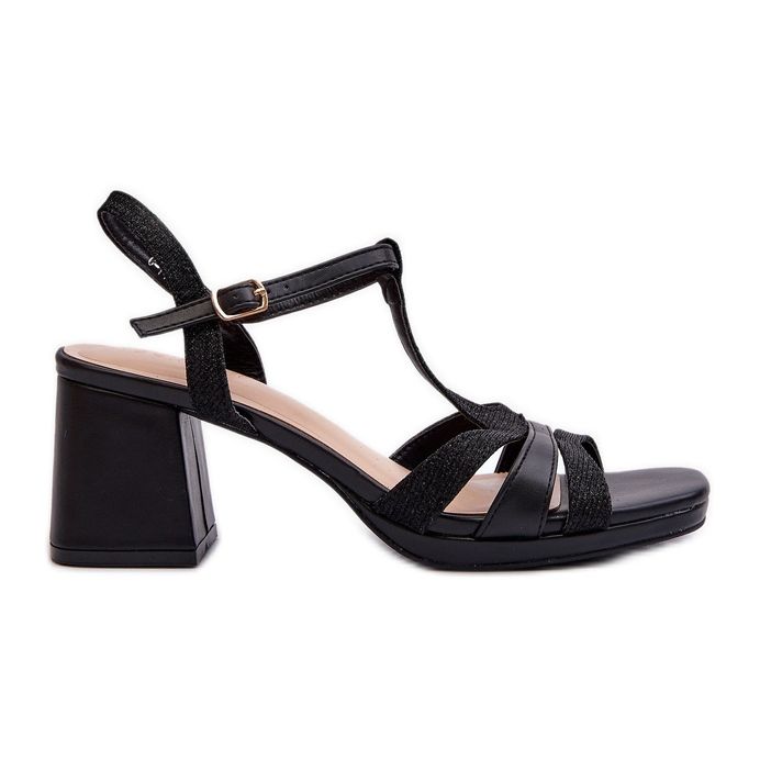 Sandalias De Tacón Alto Para Mujer Confeccionadas En Piel Ecológica Negro Lyana Sandalias De Tacón Alto Para Mujer Confeccionadas En Piel Ecológica Negro Lyana