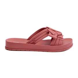 Chanclas de Mujer Perfumadas con Suela Plana ZAXY LL285097 Rosa Sucio