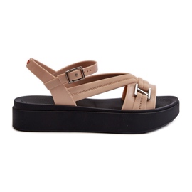 Sandalias Fragrant Mujer Plataforma ZAXY LL285063 Beige