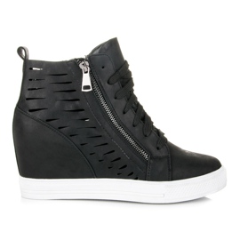 Seastar zapatillas de deporte de alto brillo negro