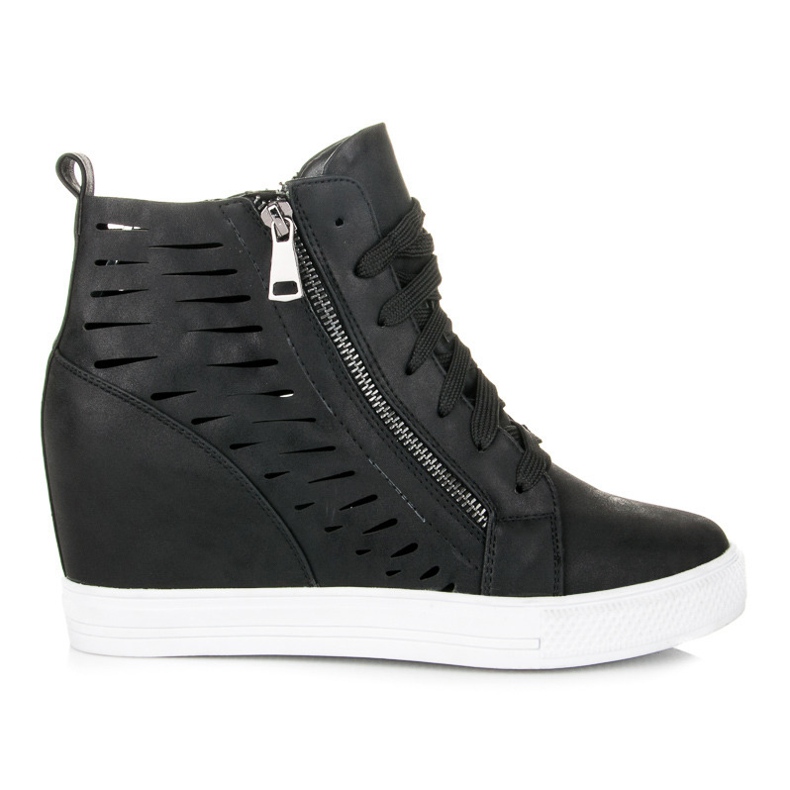 Seastar zapatillas de deporte de alto brillo negro