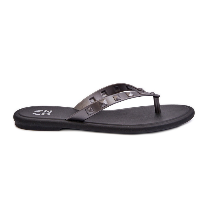 Chanclas Planas Flexibles Mujer ZAXY JJ285297 Gris-Negro