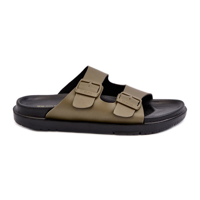Chanclas Ligeras De Hombre Con Hebillas Big Star NN174592 Verde Oscuro