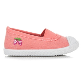 Zapatillas elásticas para niña. rosa