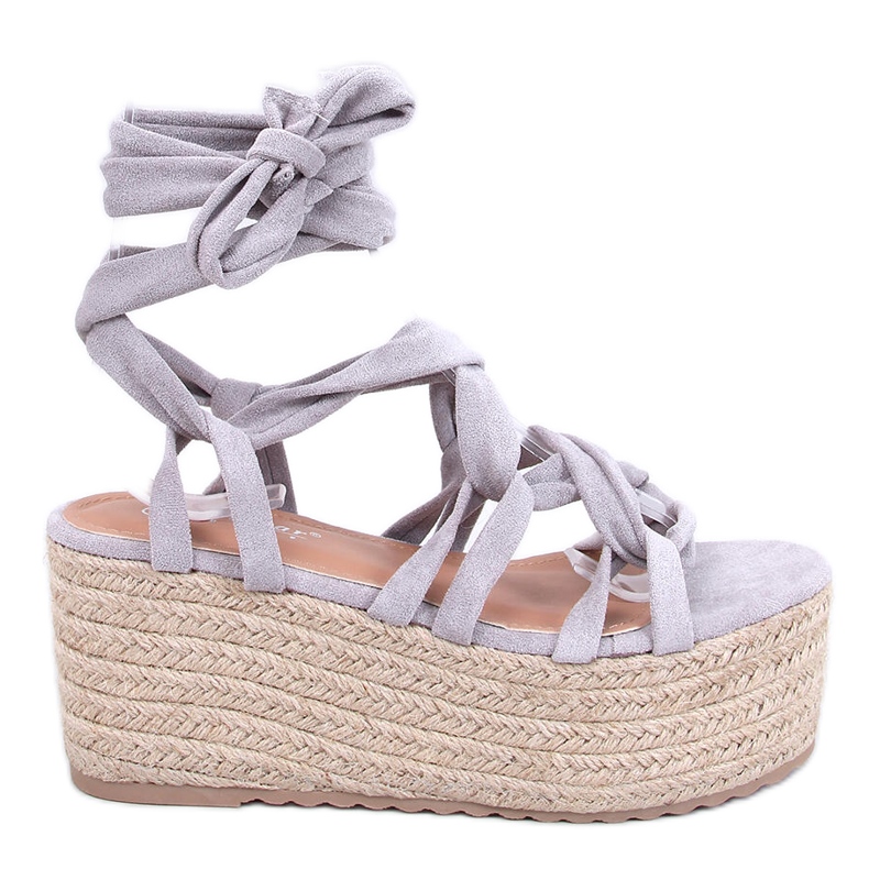 Alpargatas Manon Gris plataforma