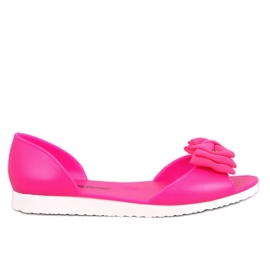 Bailarinas abiertas Meliski Agathe Fucsia rosado