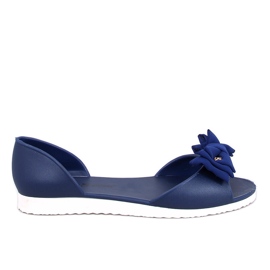 Bailarinas Meliski con puntera abierta Agathe Navy azul Bailarinas Meliski con puntera abierta Agathe Navy azul