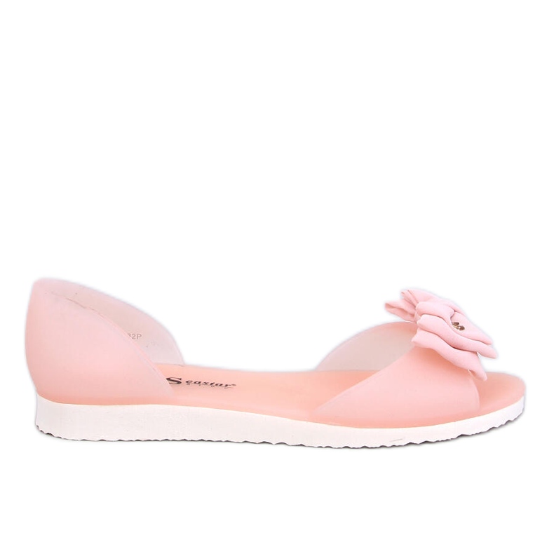 Bailarinas Meliski con puntera abierta Agathe Nude beige