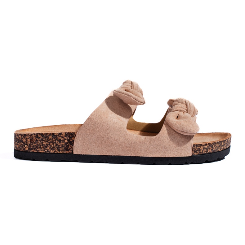Chanclas clásicas de corcho para mujer beige