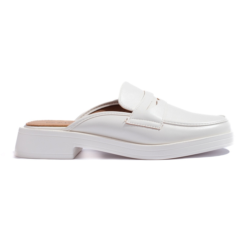 Chanclas cerradas mujer blancas blanco