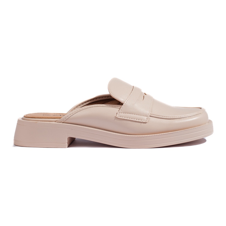 Chanclas de mujer cerradas beige