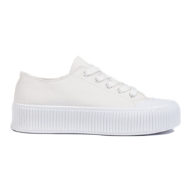 Deportivas mujer plataforma blancas blanco