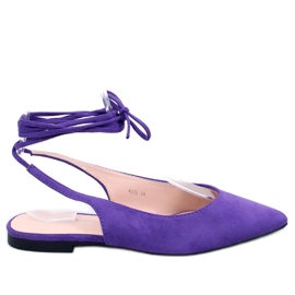Bailarinas con cordones Dentoni Violeta púrpura