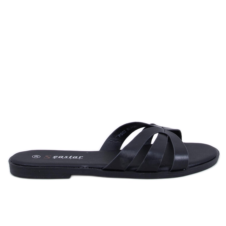 Pantuflas de mujer delicadas de Fabrices Black negro