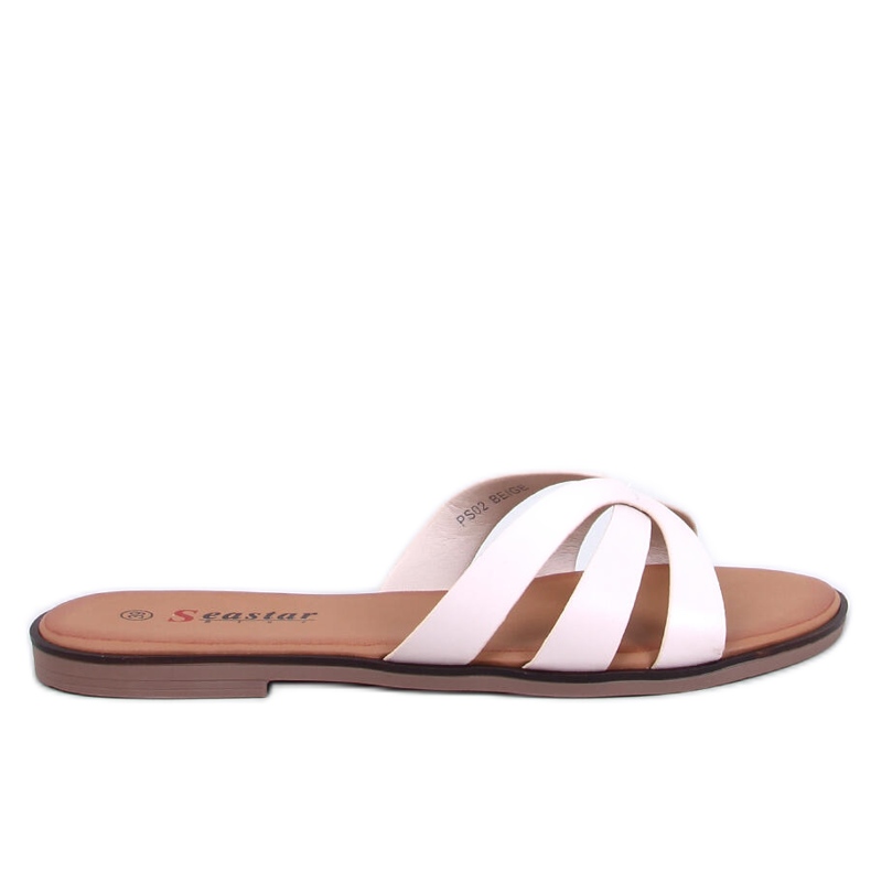 Pantuflas de mujer delicadas de Fabrices Beige Pantuflas de mujer delicadas de Fabrices Beige