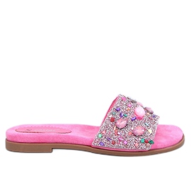 Chanclas Abriel Fucsia piedra rosado