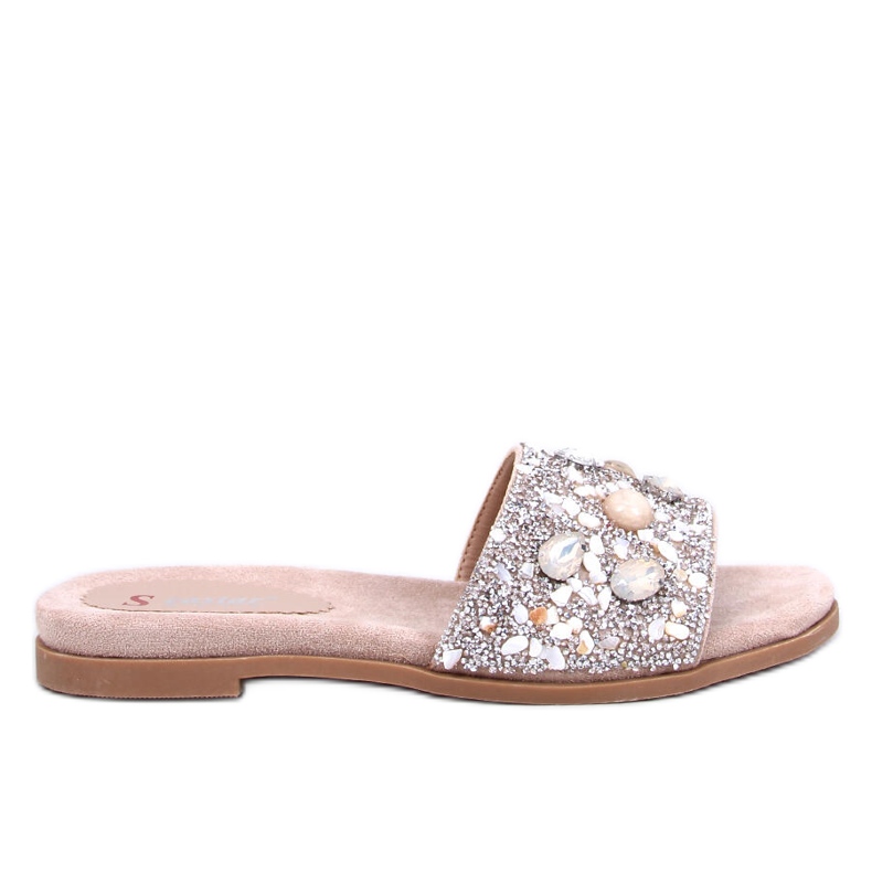 Chanclas Abriel caqui piedra beige