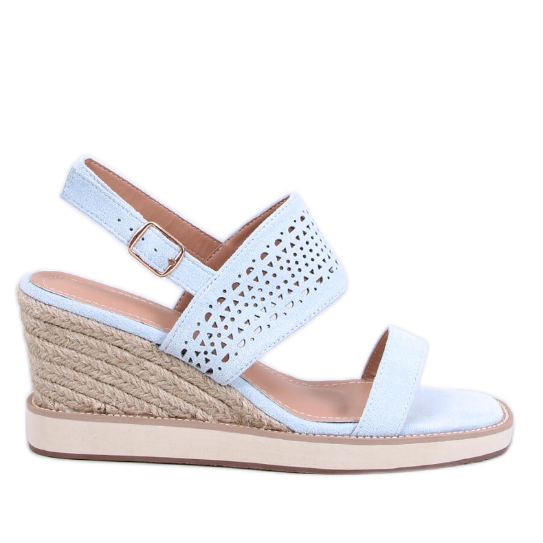Debeve Sandalias cuña alpargata azul