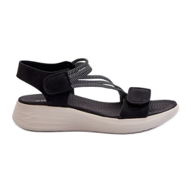 Evento Sandalias Cómodas De Mujer Con Velcro Negro Eladora
