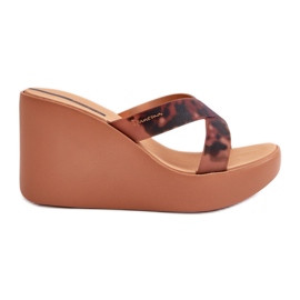 Chanclas de cuña para mujer 83520 Ipanema High Fashion Slide Fem Marrón