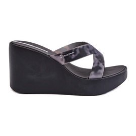 Chanclas de cuña para mujer 83520 Ipanema High Fashion Slide Fem Negro
