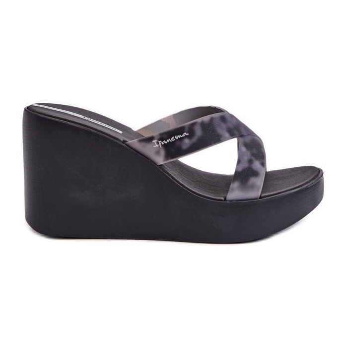 Chanclas de cuña para mujer 83520 Ipanema High Fashion Slide Fem Negro