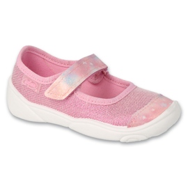Pantuflas infantiles befado rosa 209P039 con velcro