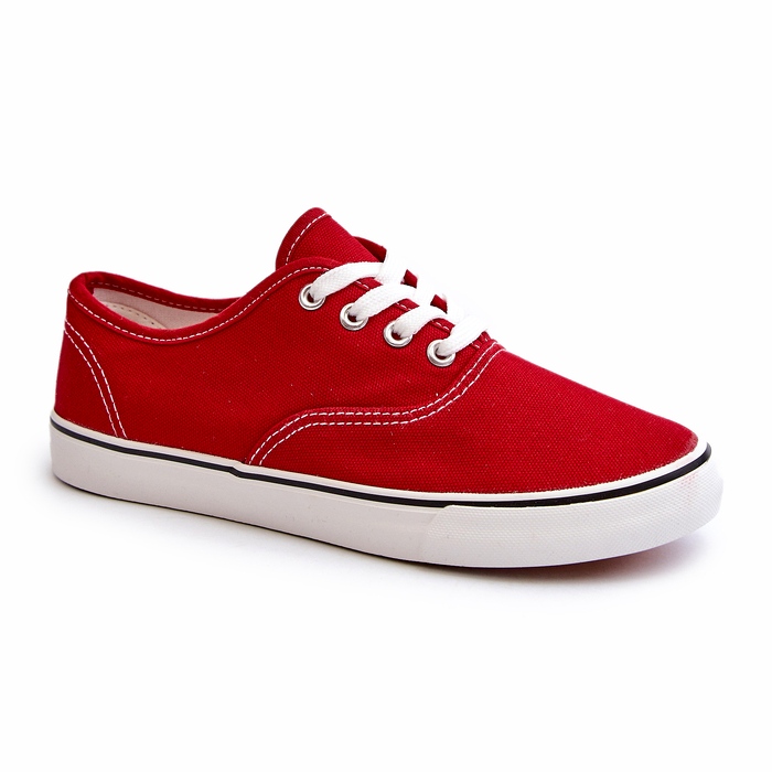 Zapatillas clásicas rojas para mujer rojo