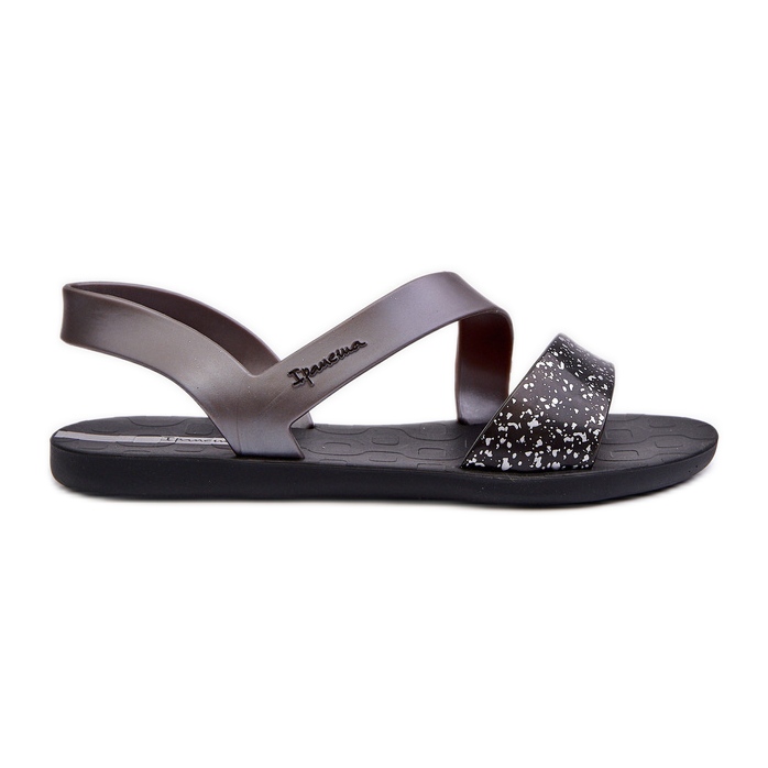Sandalias de mujer 82429 Ipanema Vibe Sandal Fem negro y plateado