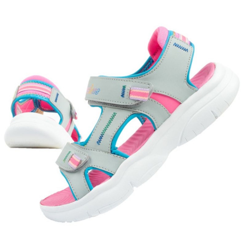 Sandalias Skechers 302984L/SLPK gris
