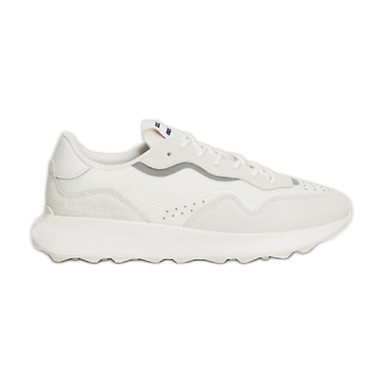 Tommy Hilfiger Zapatillas Runner Mix Meterial M EM0EM01381YBL blanco