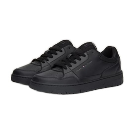 Zapatos Tommy Hilfiger Basket Core Leather Ess M FM0FM05040BDS negro