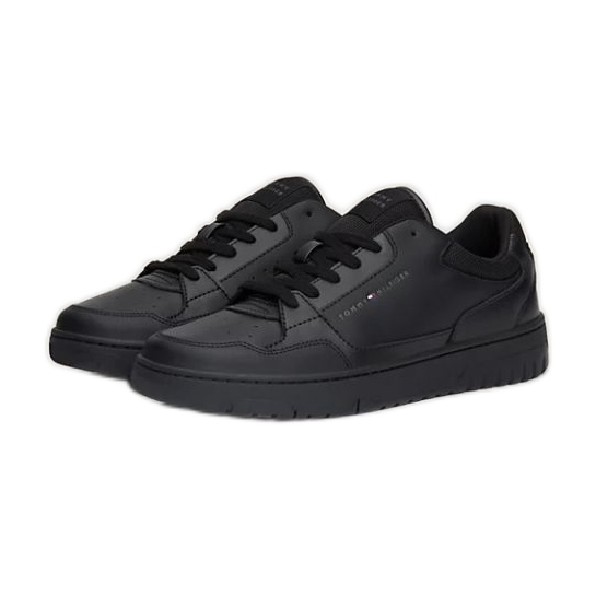 Zapatos Tommy Hilfiger Basket Core Leather Ess M FM0FM05040BDS negro