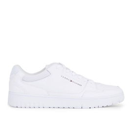 Tommy Hilfiger Basket Core Leather M Zapatos FM0FM05040YBS blanco