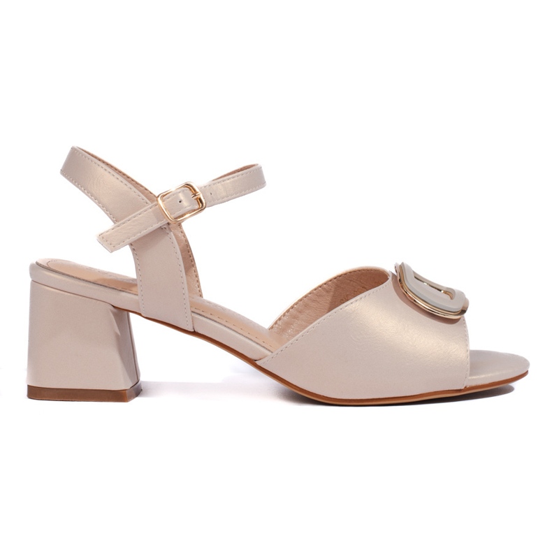 Sandalias de mujer color crema de Sergio Leone beige