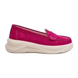 Mocasines Mujer Ante Fucsia Filidia rosado