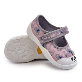 Bailarina Befado Con Osito 209P038 Gris-Rosa