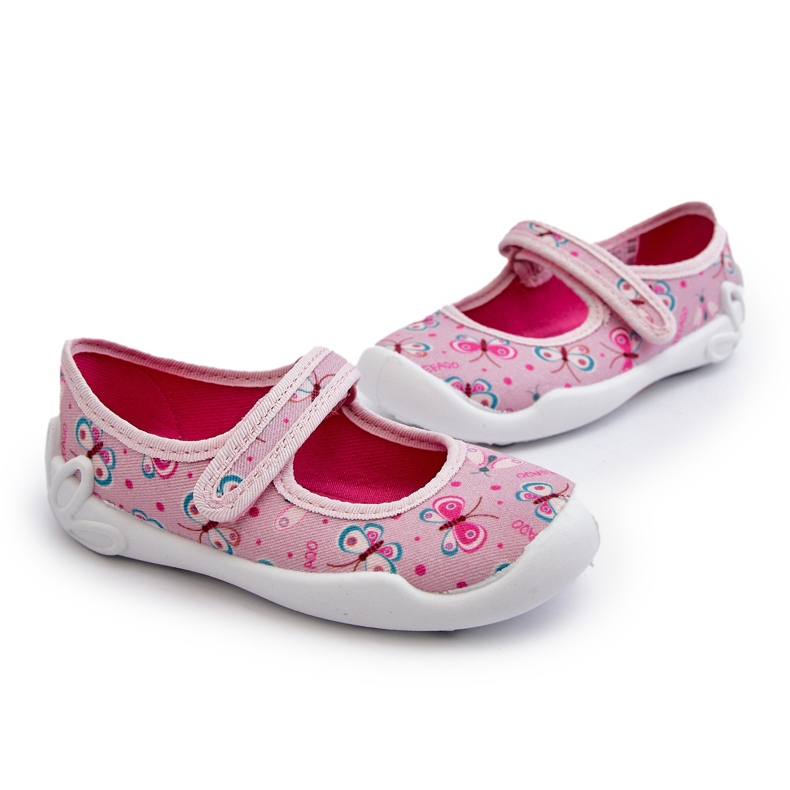 Befado Pantuflas Bailarina Infantil Mariposa 114X523 Rosa rosado