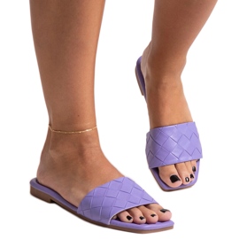 Chanclas moradas con plantilla Hakimi acolchada púrpura