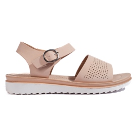 Sandalias de plataforma rosa claro de Sergio Leone