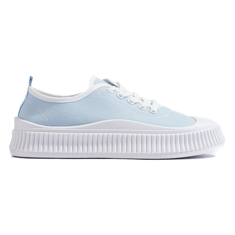Zapatillas de mujer azules.