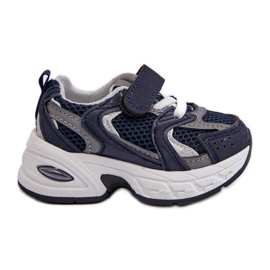 Zapatillas Deportivas Infantiles Deportivas con Velcro, Azul Marino Rulagia